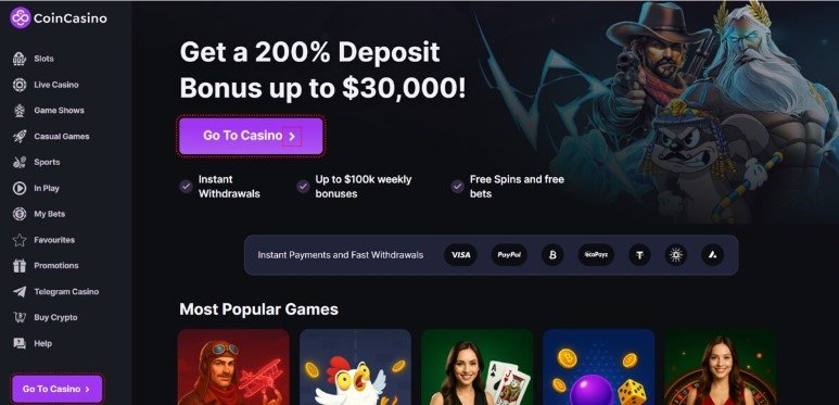 CoinCasino – Kasyno online Polska z kryptowalutami