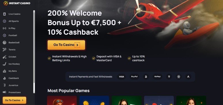 Instant Casino – Legalne kasyno online Polska z szybkimi wypłatami